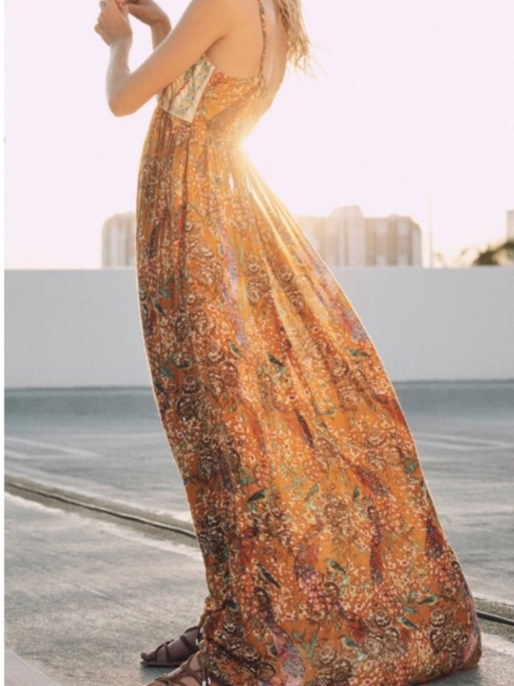 Anthropologie Parkland Maxi Dress